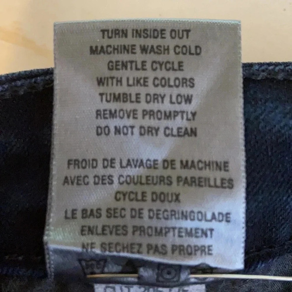 Paige Verdugo Jegging Low Rise Black with Silver Overwash - Size 24 - Picture 6 of 8